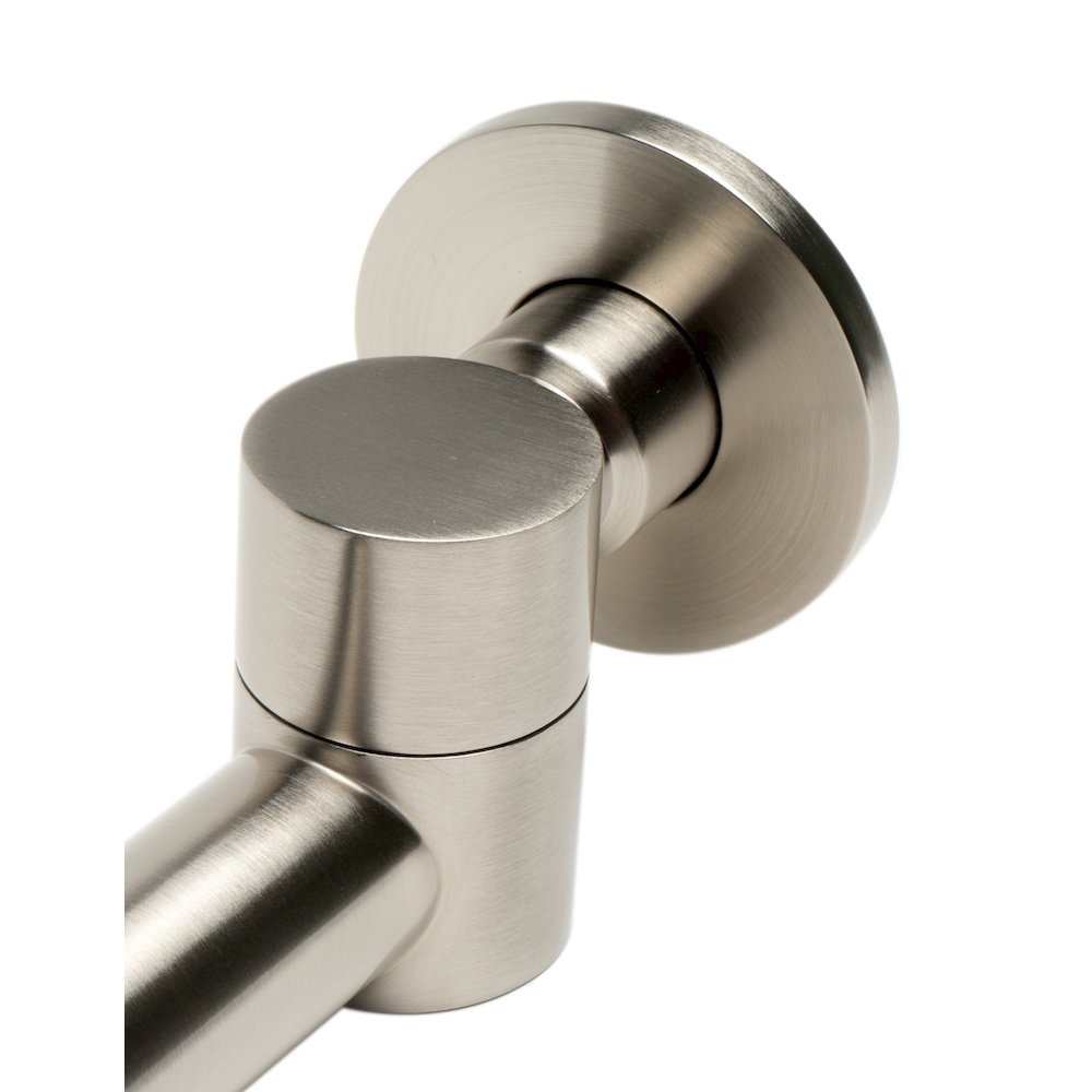 Brushed Nickel Round Foldable Tub Spout. Picture 5