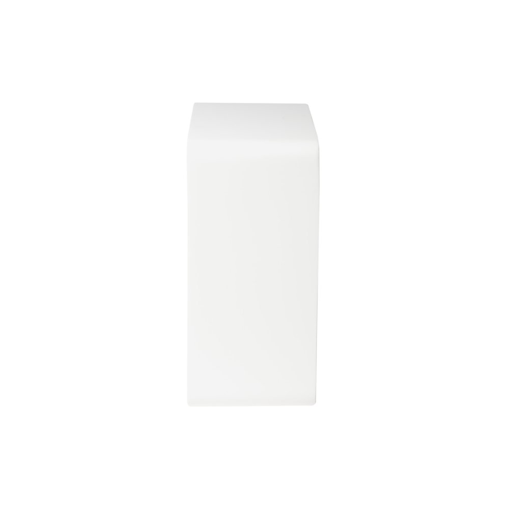 White Matte Solid Surface Resin Bathroom / Shower Stool. Picture 4
