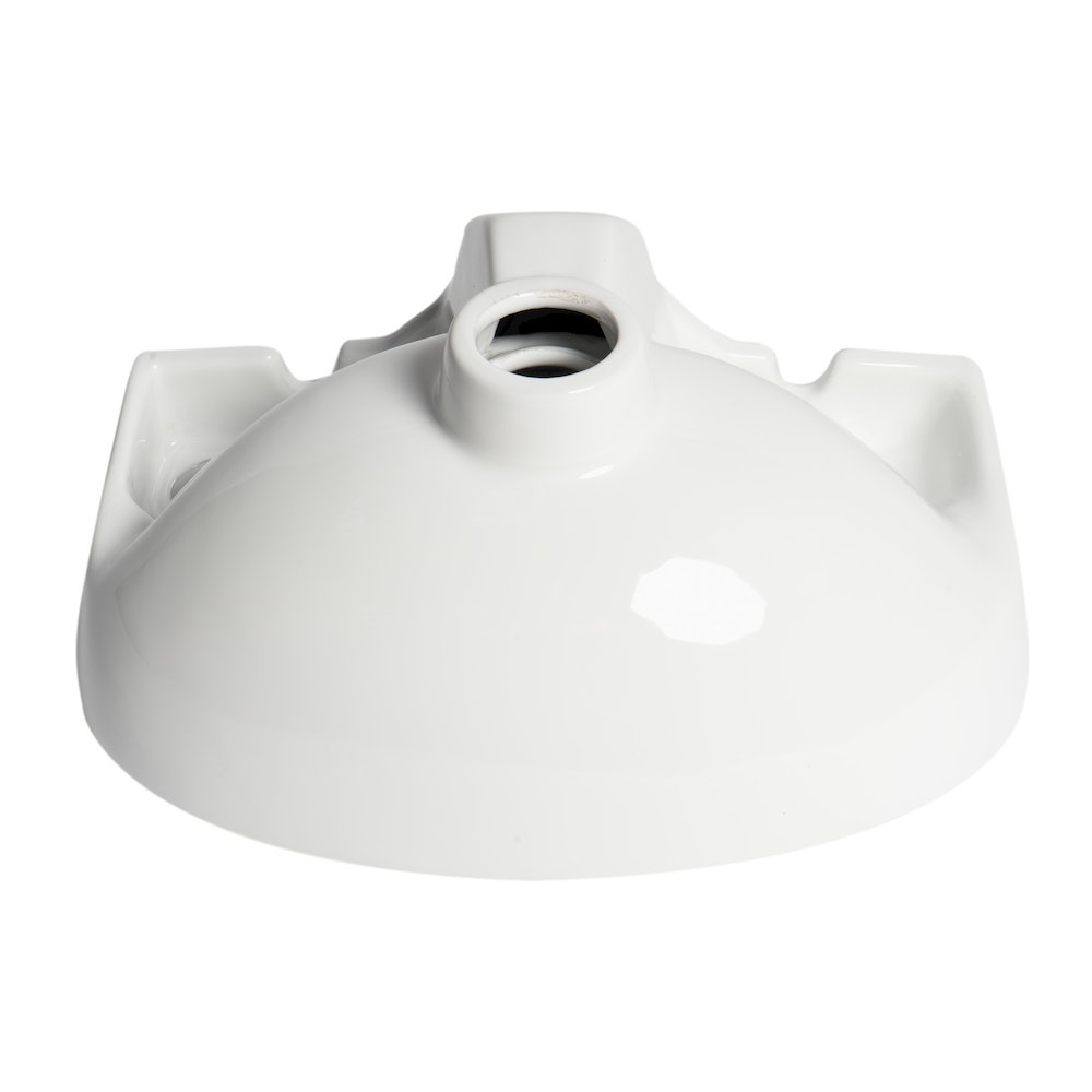 White 14" Small Wall Mounted Ceramic Sink with Faucet Hole. Picture 2