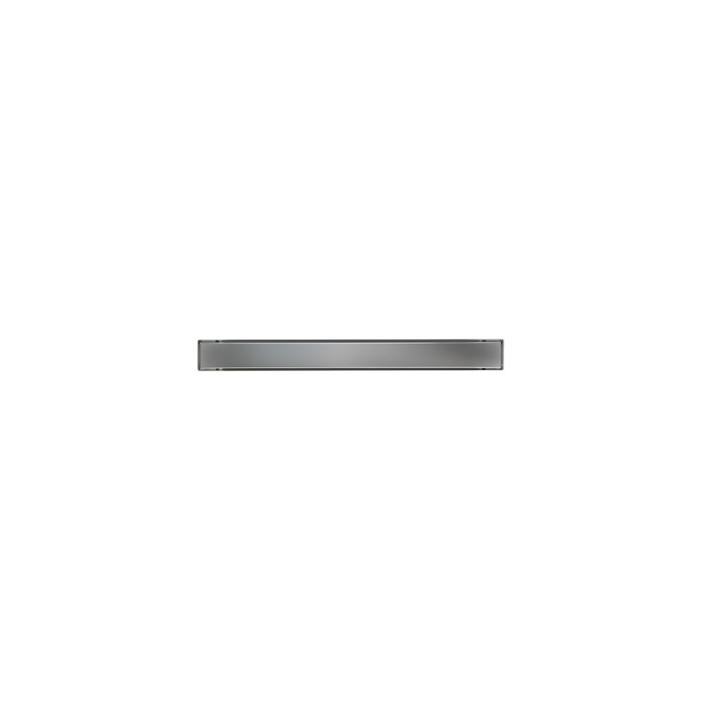 24" Modern Polished Stainless Steel Linear Shower Drain with Solid Cover. Picture 6