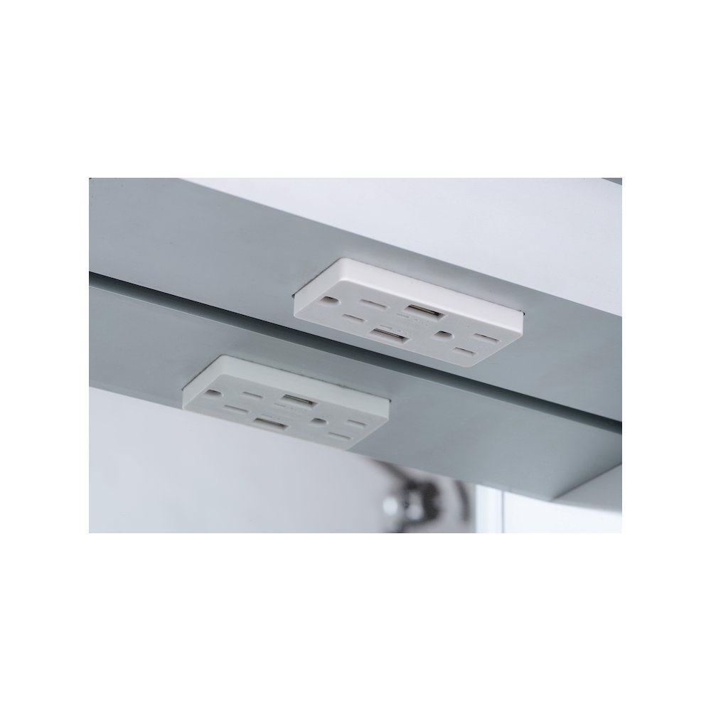 26" x 30" Double Door LED Light Bluetooth Medicine Cabinet. Picture 9