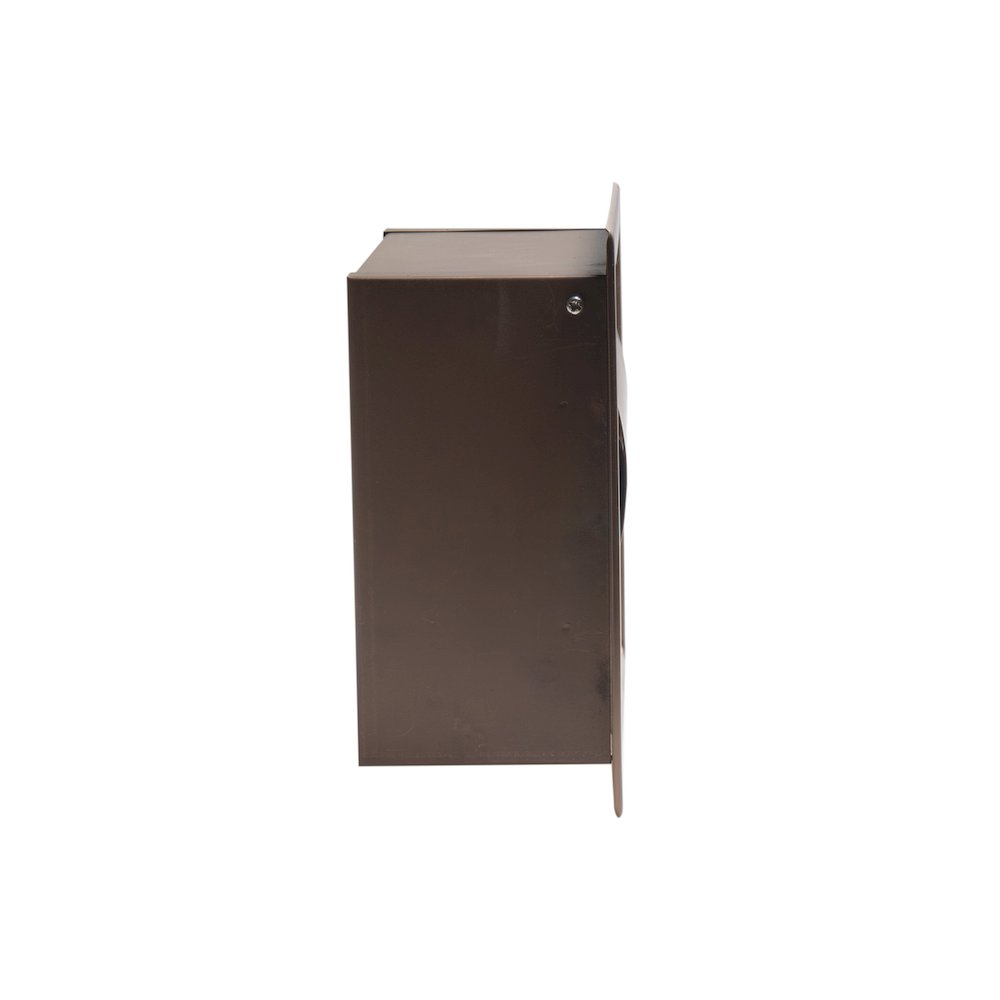 PVD Brushed Copper Stainless Steel Recessed Toilet Paper Holder with Cover. Picture 3