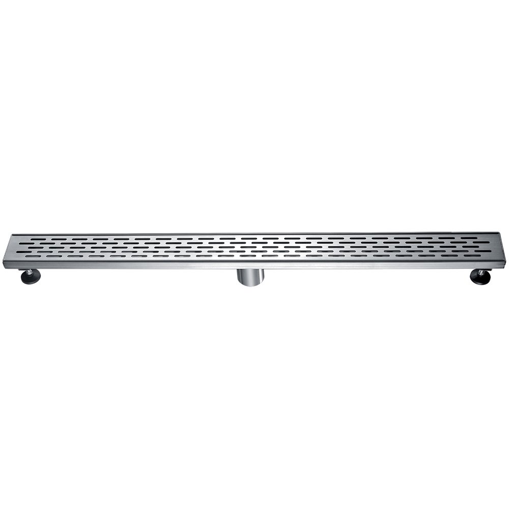 ABLD36C 36" Modern Stainless Steel Linear Shower Drain with Groove Holes. Picture 1