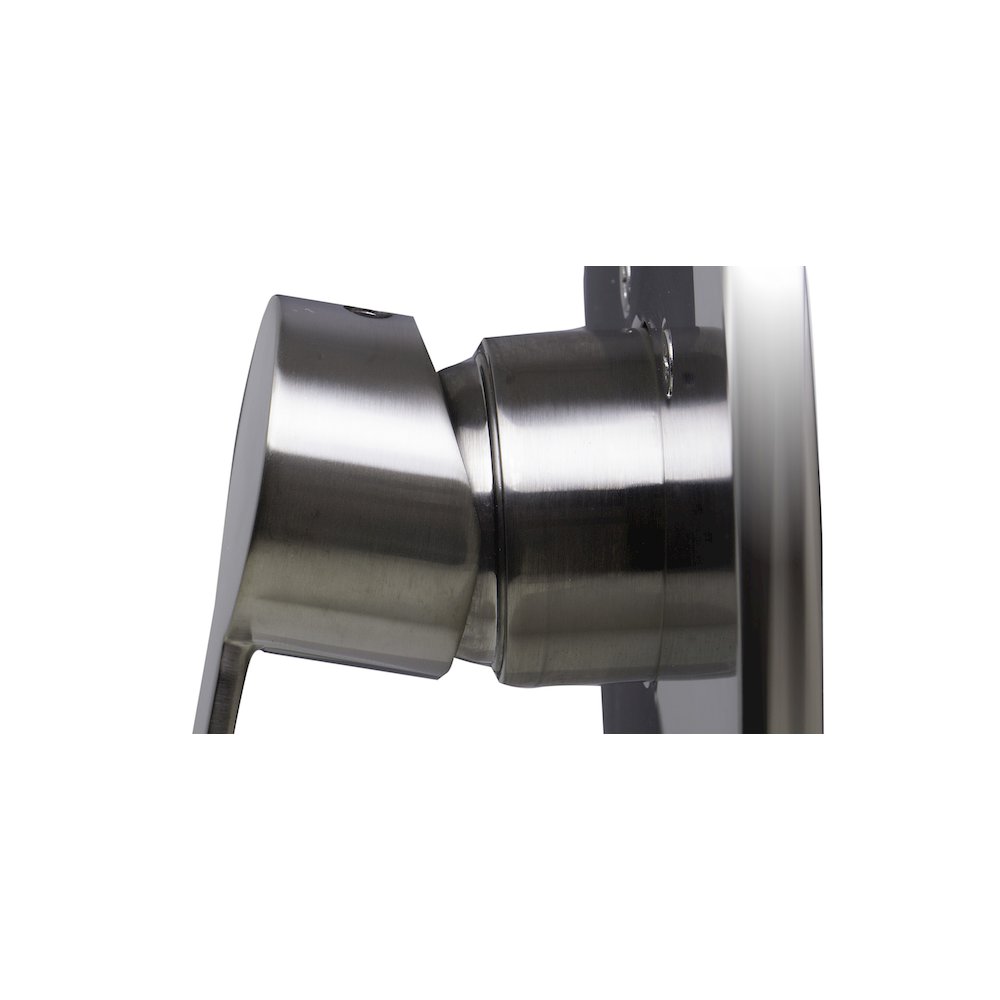 Brushed Nickel Shower Valve Mixer with Rounded Lever Handle. Picture 3