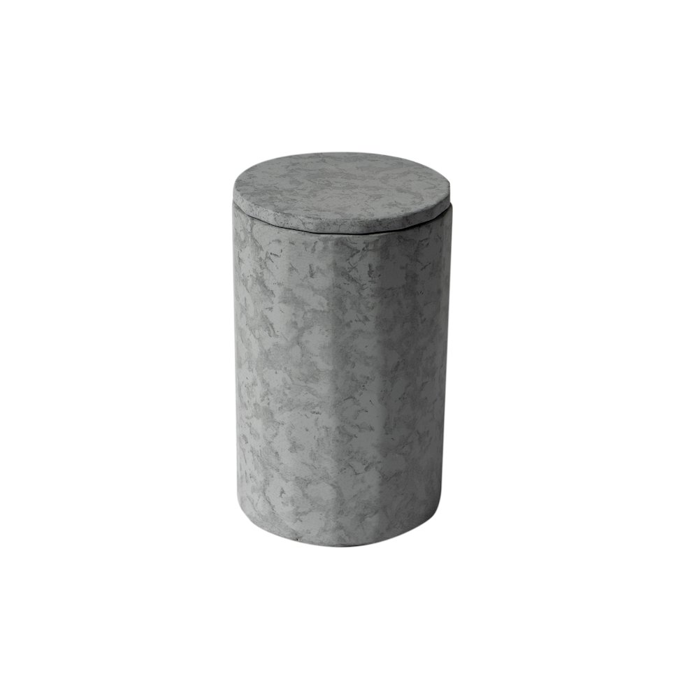 5 Piece Solid Concrete Gray Matte Bathroom Accessory Set. Picture 5