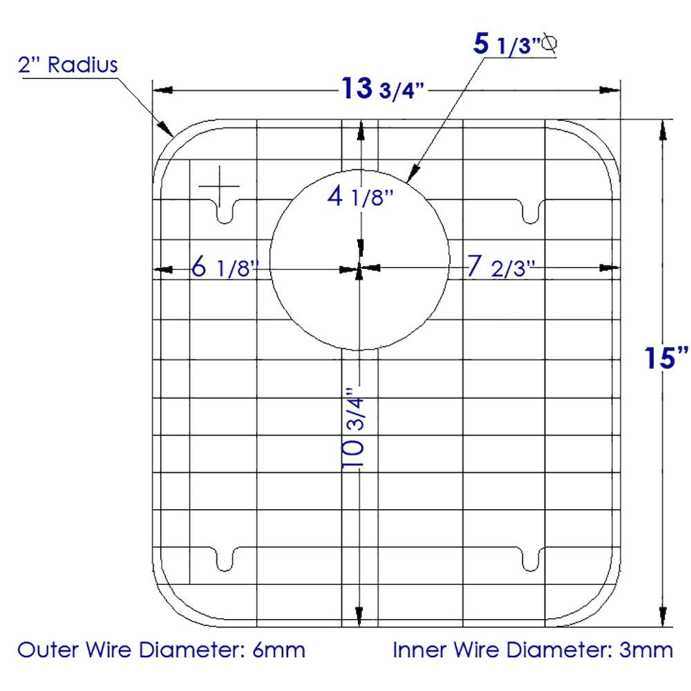 Right Solid Stainless Steel Kitchen Sink Grid. Picture 8