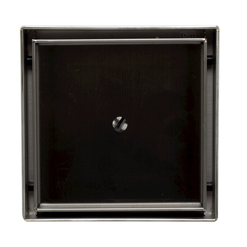 5" x 5" Modern Square Stainless Steel Shower Drain w/o Cover. Picture 5