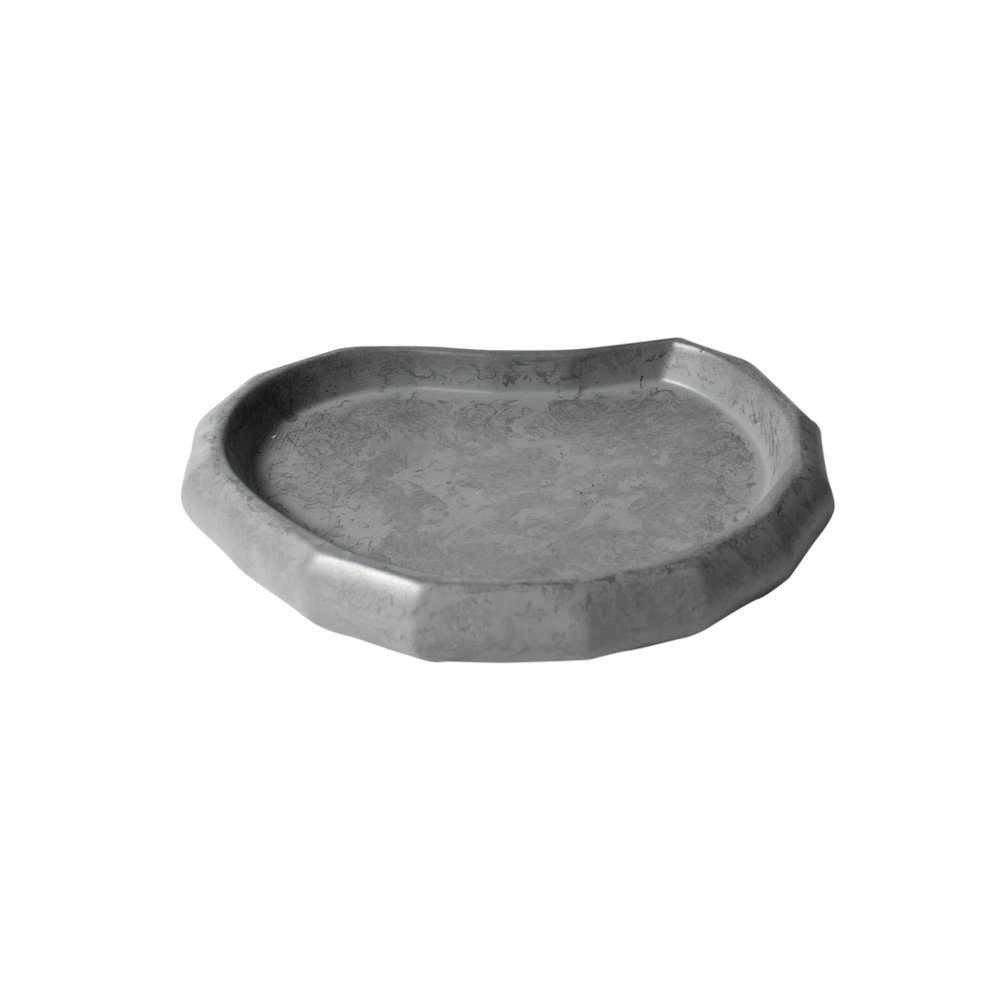5 Piece Solid Concrete Gray Matte Bathroom Accessory Set. Picture 6