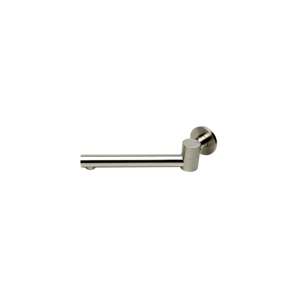 Brushed Nickel Round Foldable Tub Spout. Picture 6