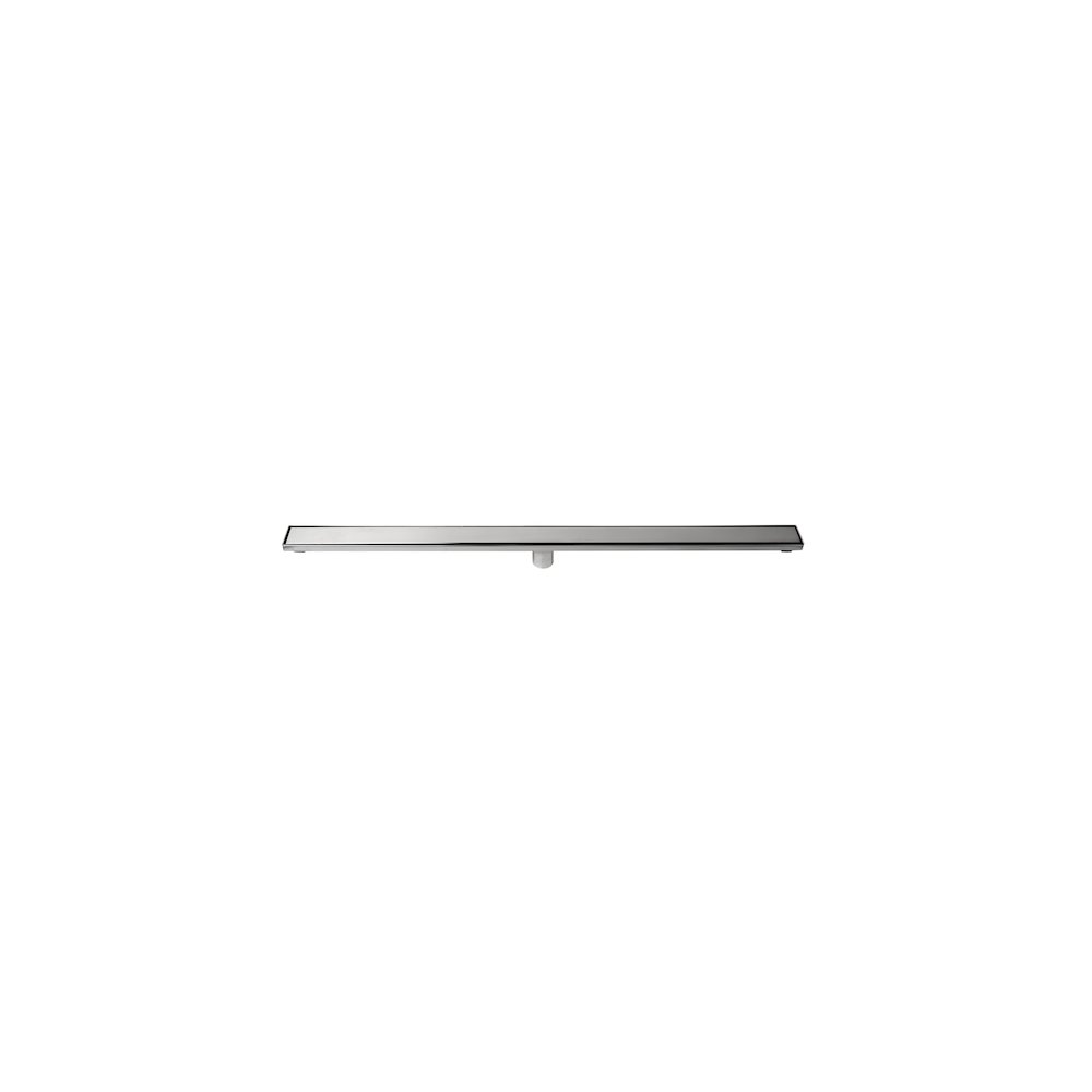 47" Polished Stainless Steel Linear Shower Drain with Solid Cover. Picture 7