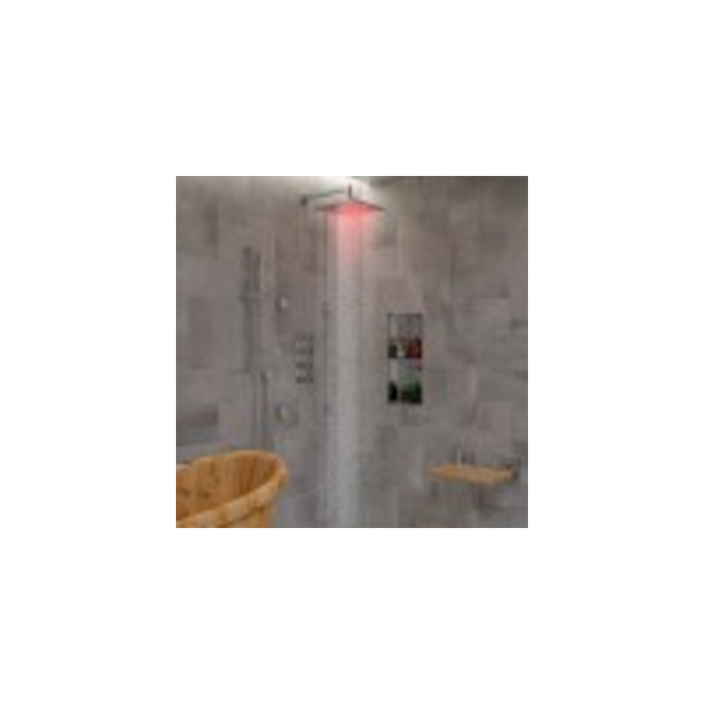 Polished Chrome Sliding Rail Hand Held Shower Head Set With Hose. Picture 7