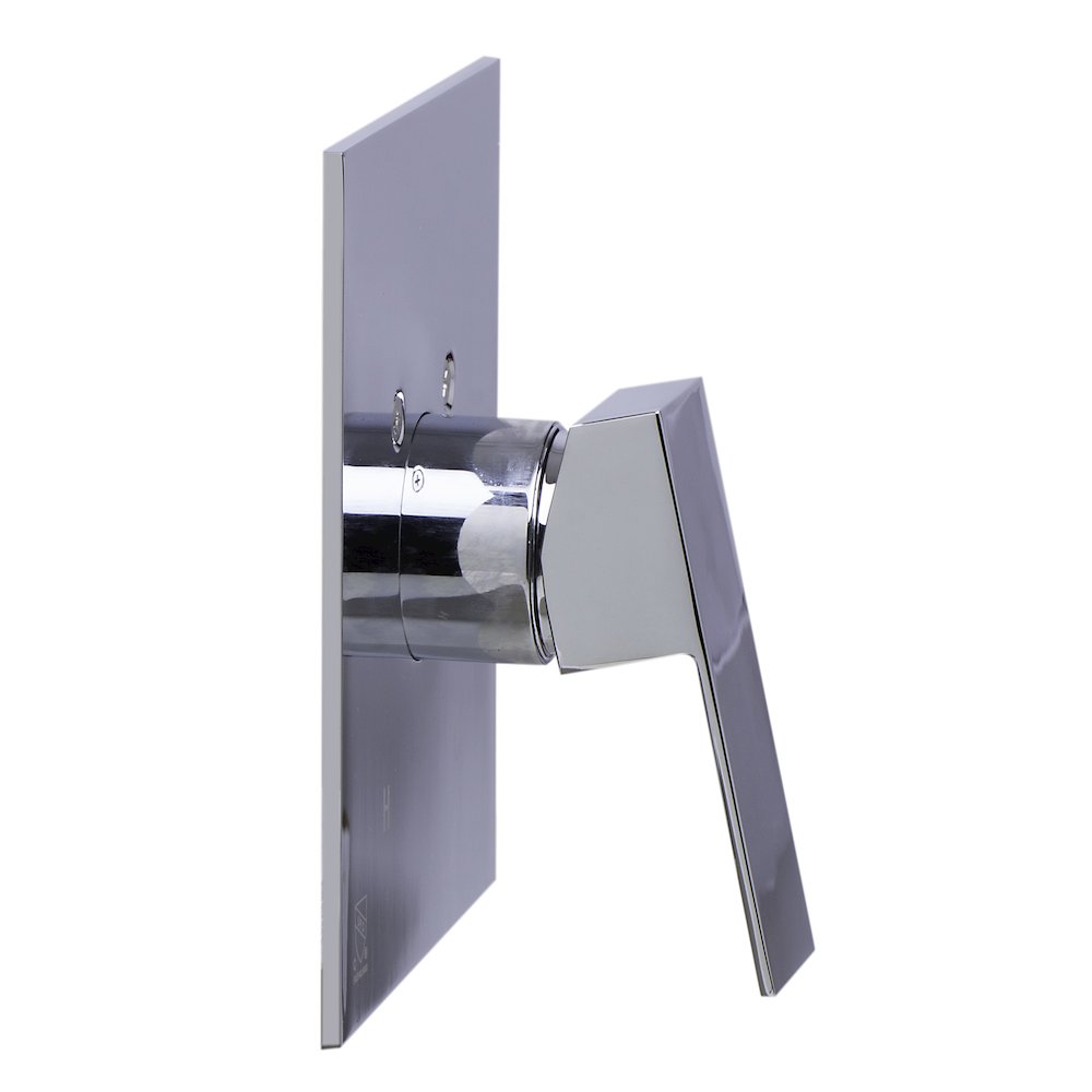Polished Chrome Shower Valve Mixer With Square Lever Handle. Picture 4