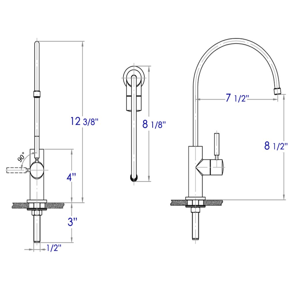Solid Brushed Stainless Steel Drinking Water Dispenser. Picture 7