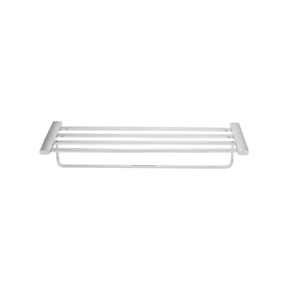 Polished Chrome 24 inch Towel Bar & Shelf Bathroom Accessory. Picture 3
