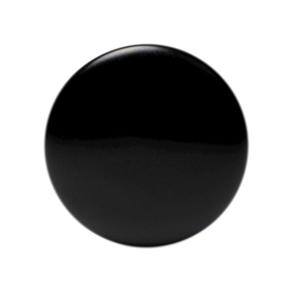 Black Matte Ceramic Mushroom Top Pop Up Drain for Sinks without Overflow. Picture 5
