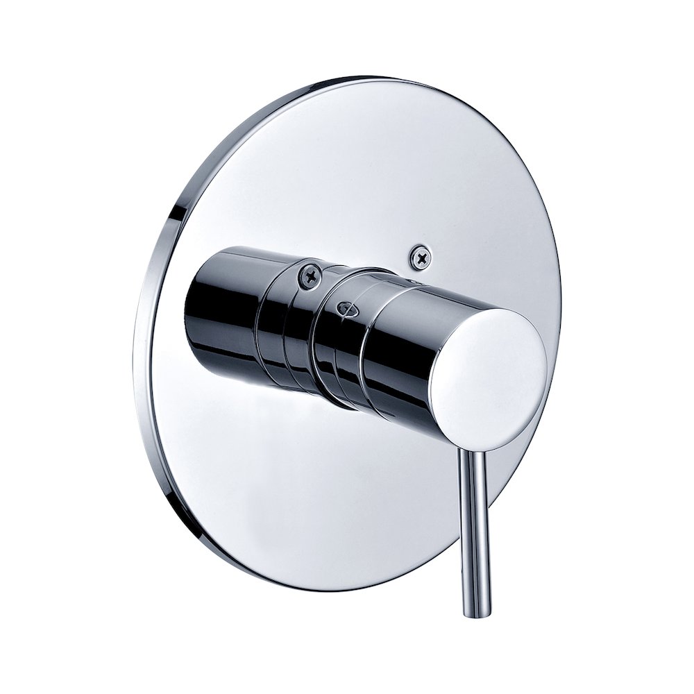 Polished Chrome Pressure Balanced Round Shower Mixer. Picture 1