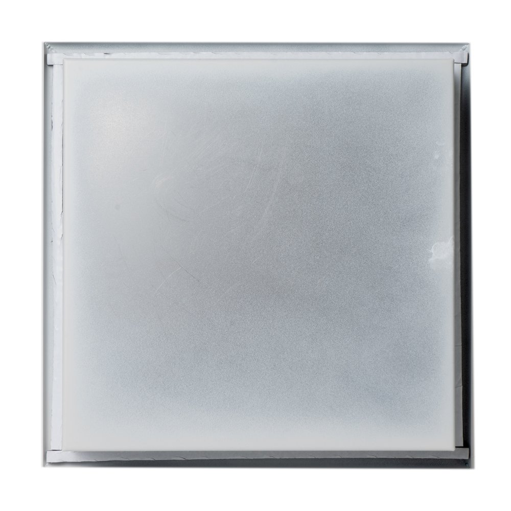 12" x 12" White Matte Stainless Steel Square Single Shelf Bath Shower Niche. Picture 8