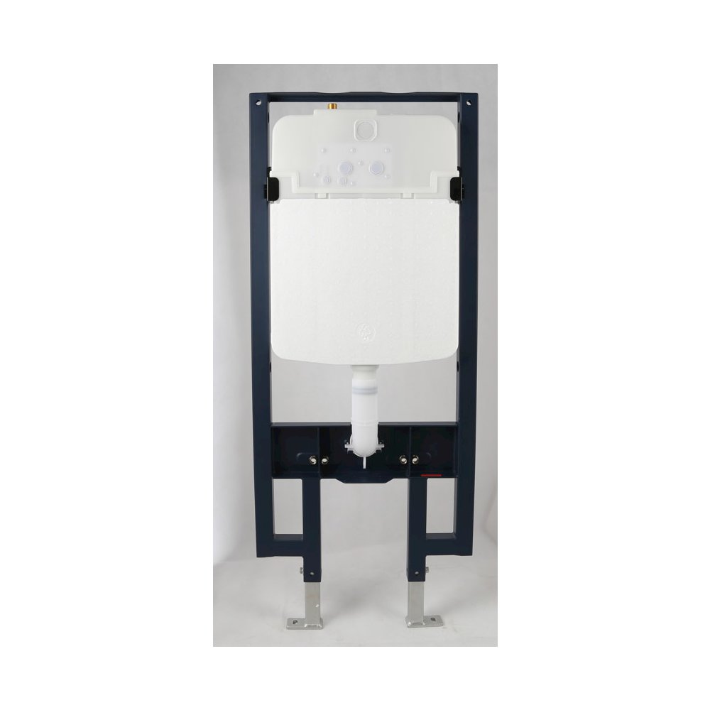 White Dual Flush Wall Mounted Toilet Tank Carrier for WD101, WD332, WD333. Picture 6