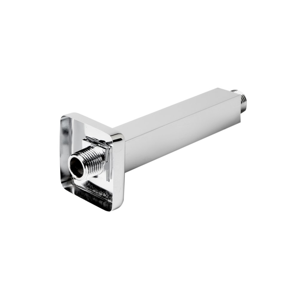 Polished Chrome 6" Square Ceiling Shower Arm. Picture 2