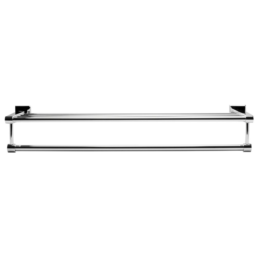 Polished Chrome 24 inch Towel Bar & Shelf Bathroom Accessory. Picture 5