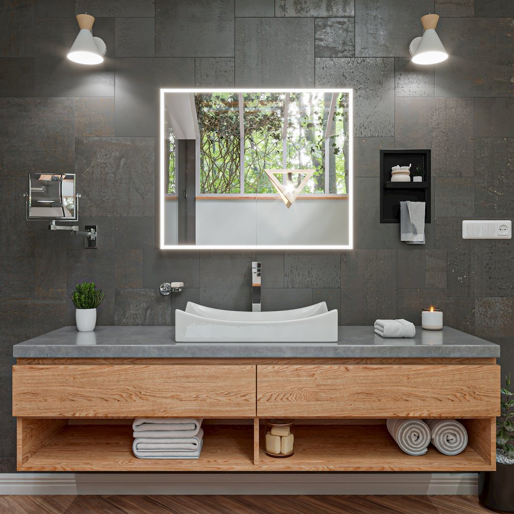 ALFI brand Brushed Black PVD Stainless Steel Recessed Toilet Paper Holder Niche. Picture 3