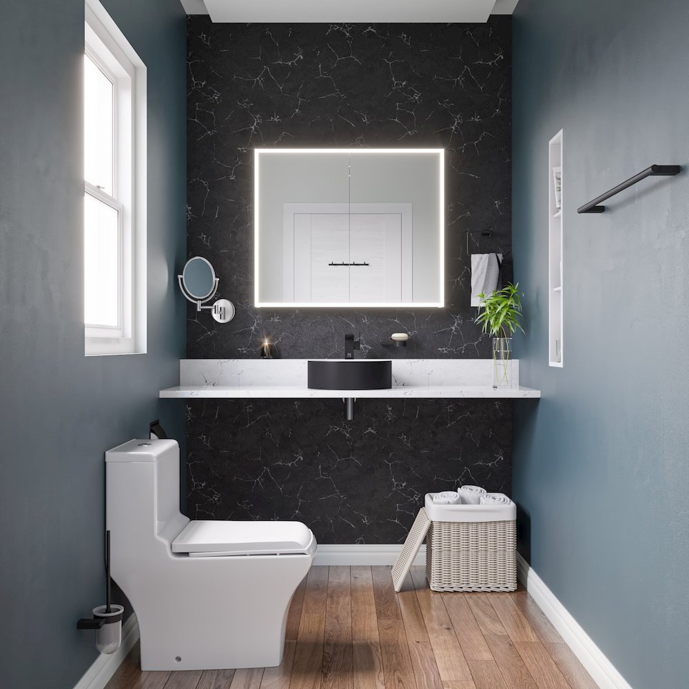 DUAL FLUSH ONE PIECE  HIGH EFFICIENCY LOW FLUSH CERAMIC TOILET. Picture 9