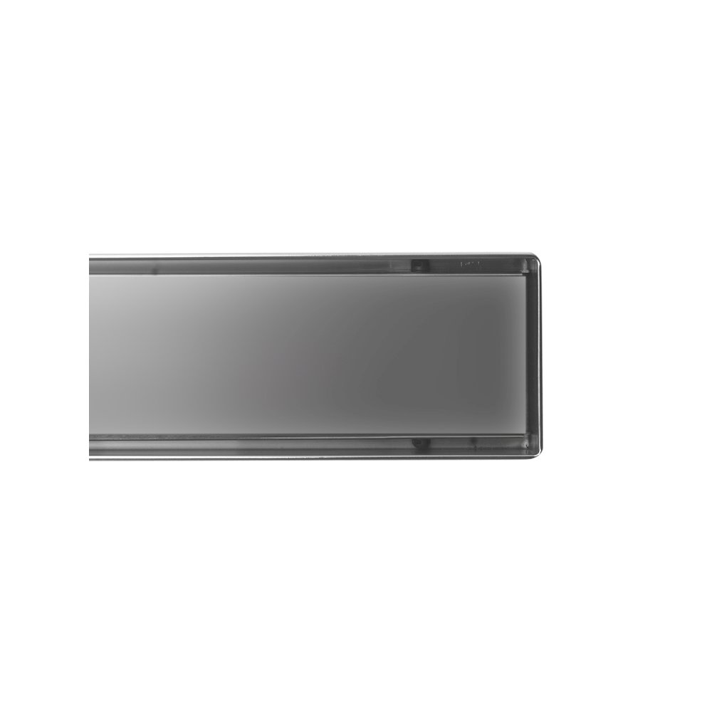 36" Modern Polished Stainless Steel Linear Shower Drain with Solid Cover. Picture 5