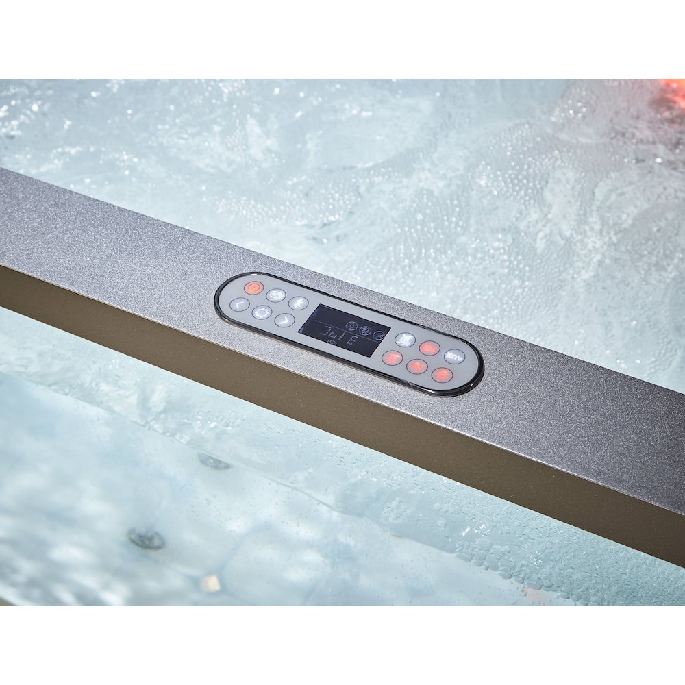 6 ft Clear Rectangular Acrylic Whirlpool Bathtub for Two. Picture 4