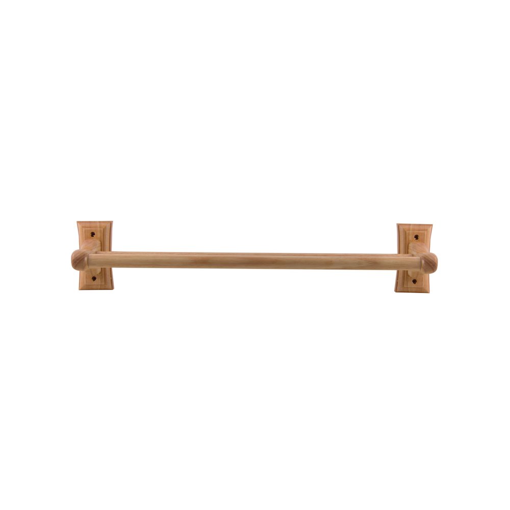 24" Double Rack Wooden Towel Bar Bathroom Accessory. Picture 3