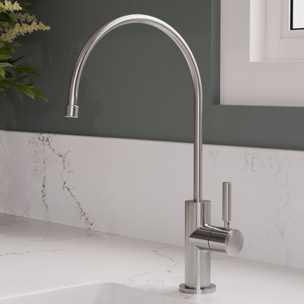 Solid Brushed Stainless Steel Drinking Water Dispenser. Picture 5