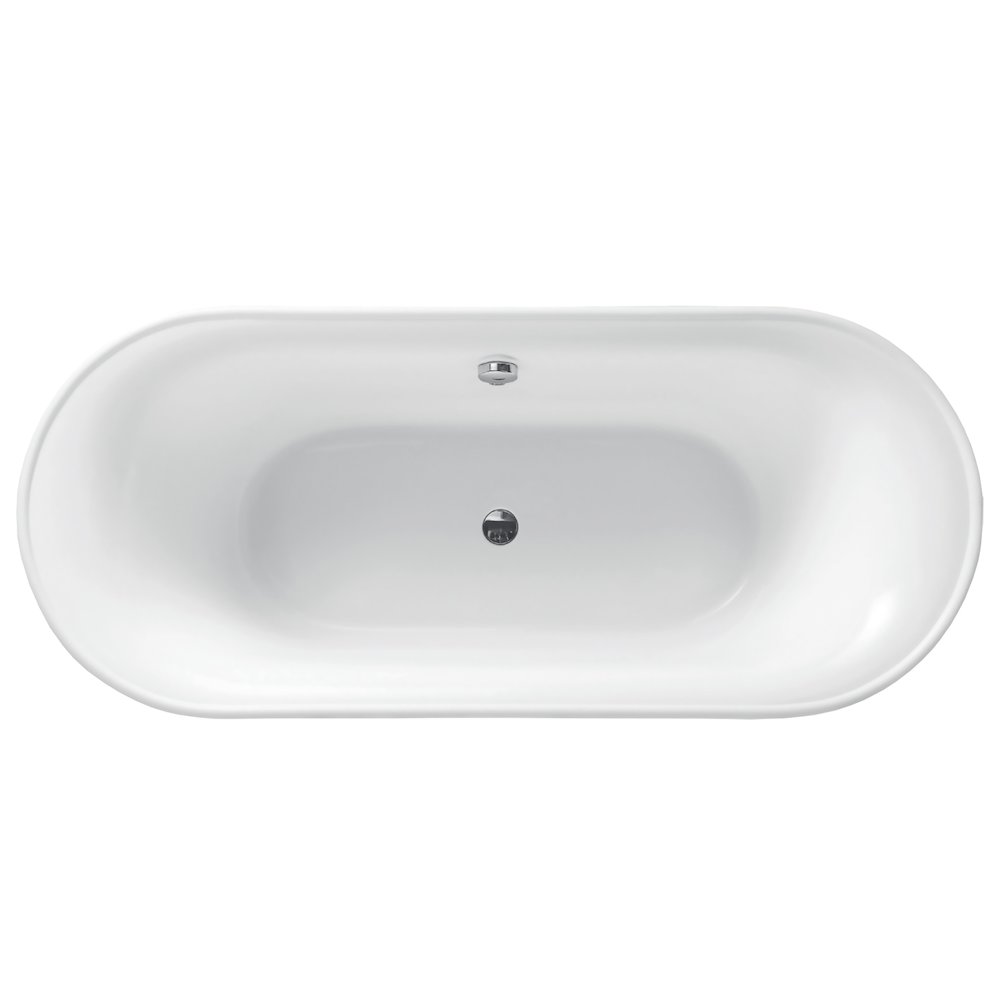 Bathhaus Oval Double Ended Freestanding Lucite Acrylic Bathtub. Picture 1