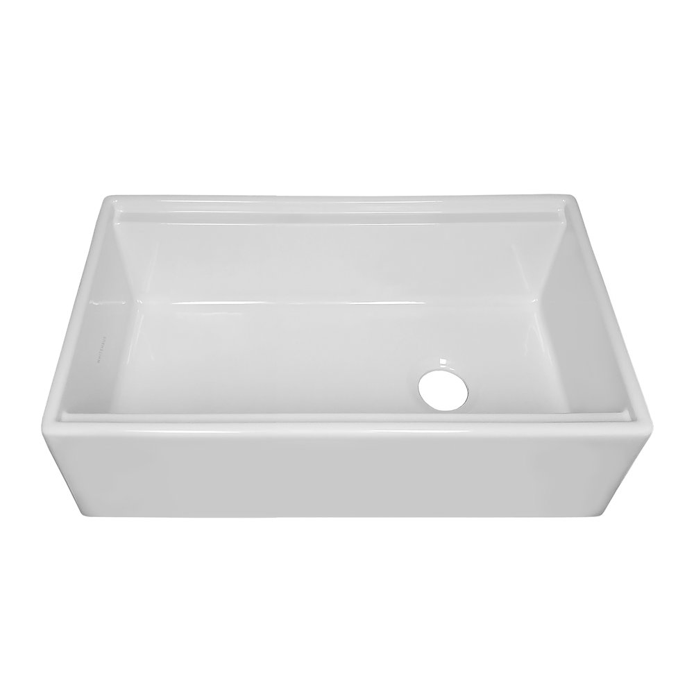 Collection 30" Reversible Single Bowl Fireclay Sink Set. Picture 4