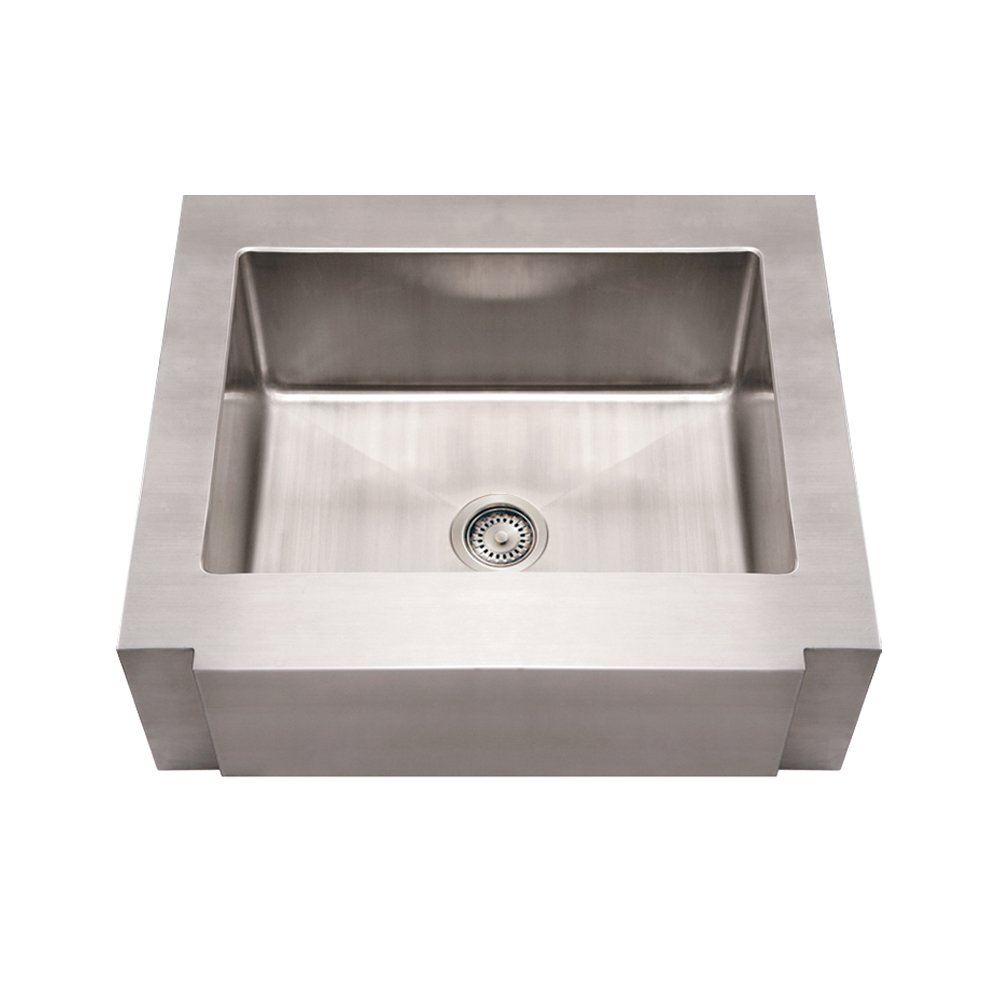 Noah's Collection Brushed Stainless Steel Commercial Single Bowl Sink. Picture 1