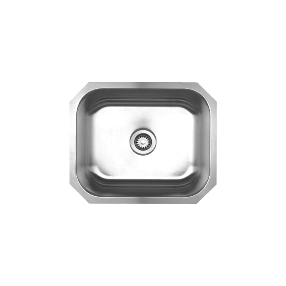 Noah's Collection Brushed Stainless Steel Single Bowl Undermount Sink. Picture 1