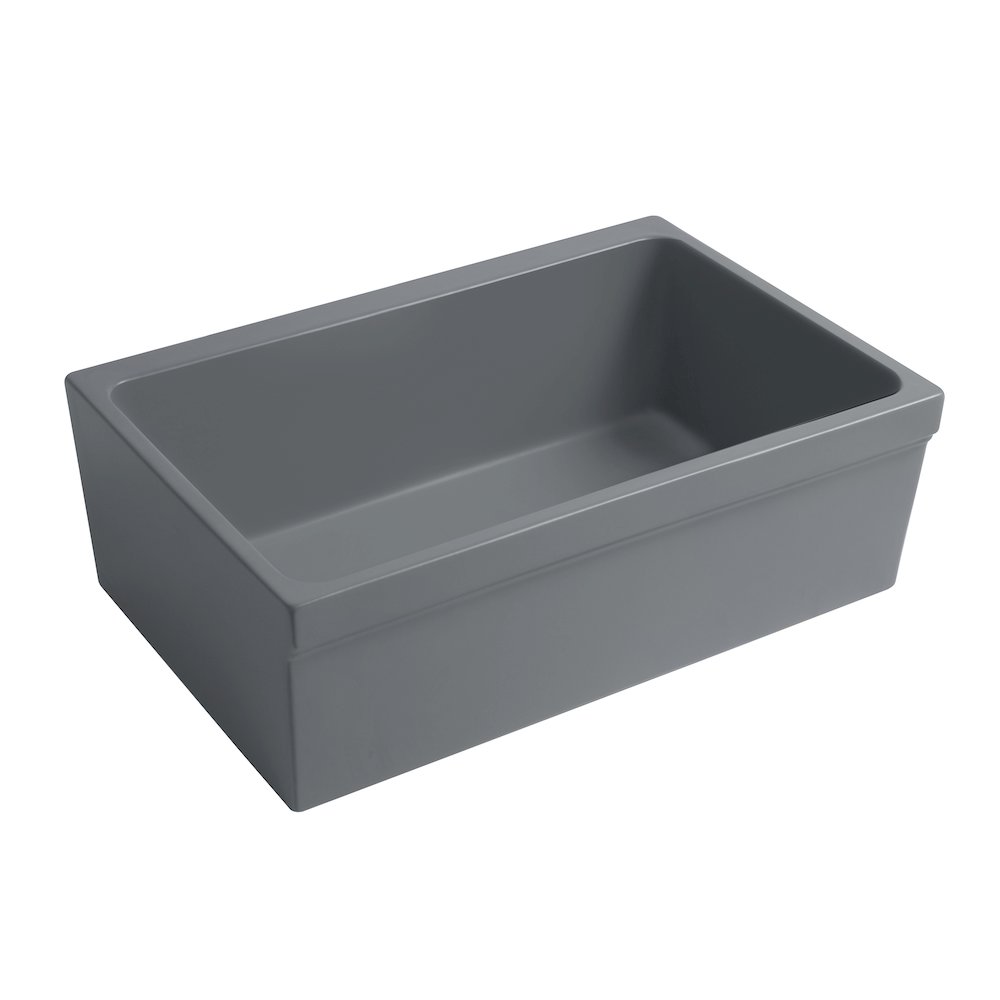Glencove 30" Reversible Matte Kitchen Fireclay Sink. Picture 3