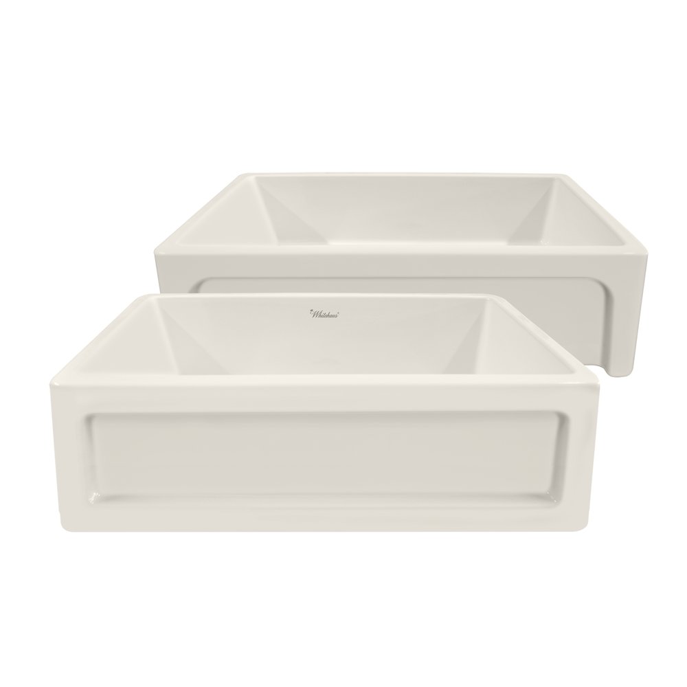 Shakerhaus 33" Reversible Kitchen Fireclay Sink. Picture 6