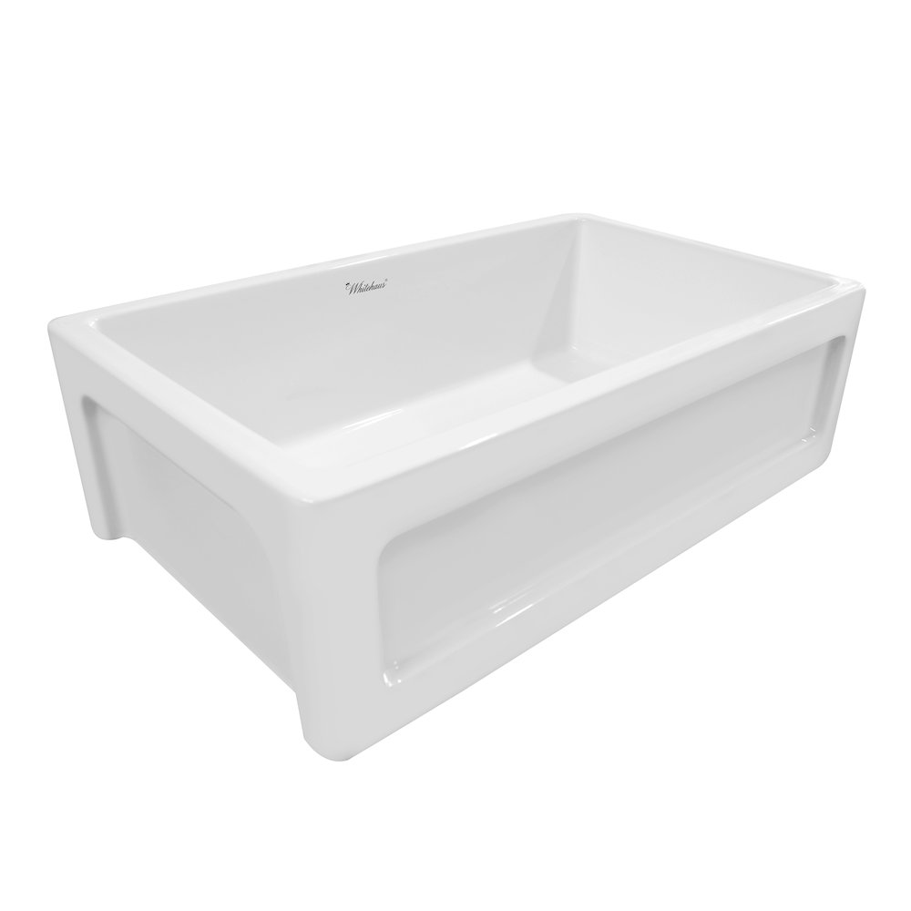 Shakerhaus 33" Reversible Kitchen Fireclay Sink. Picture 4