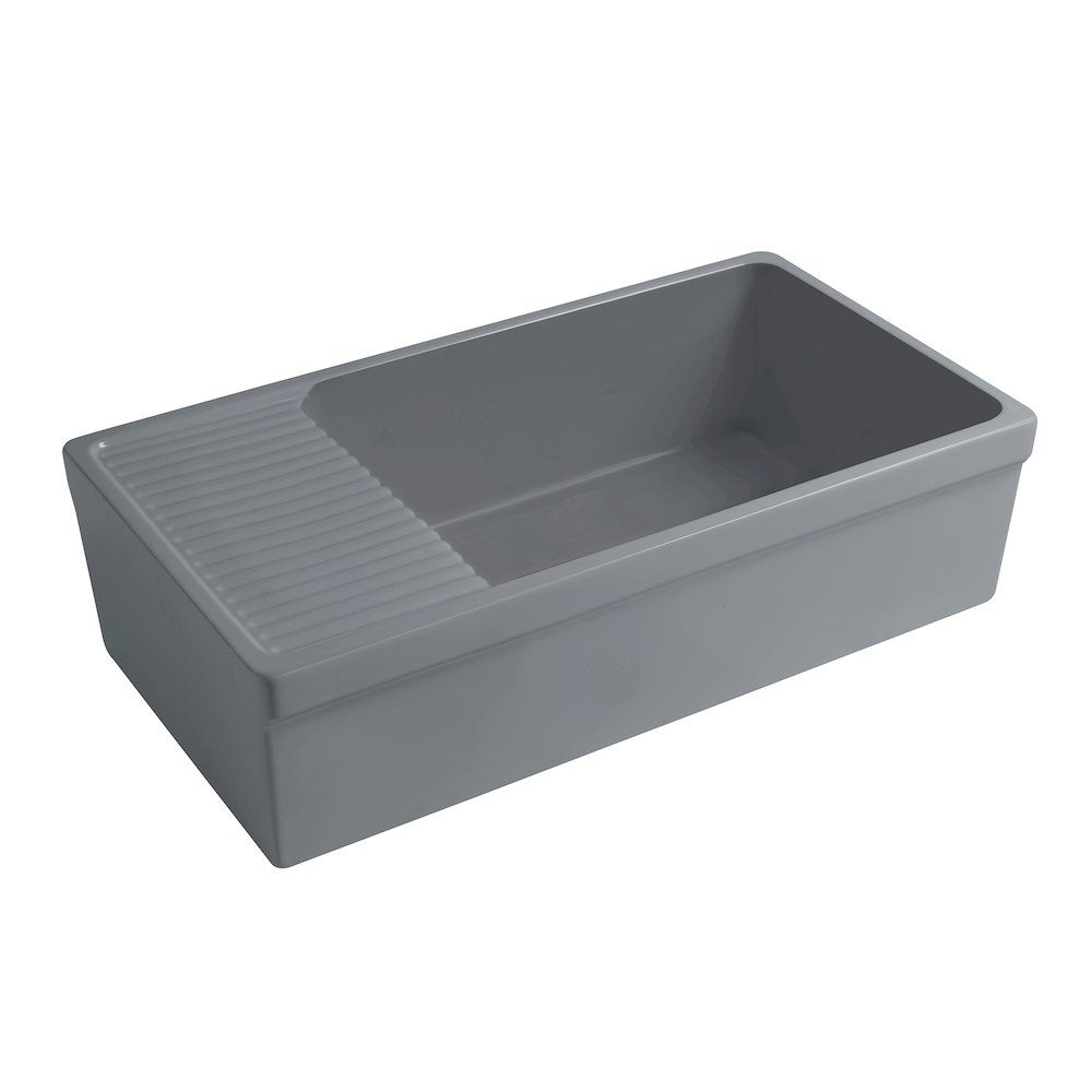 Farmhaus Quatro Alcove Large Reversible Matte Fireclay Kitchen Sink. Picture 1