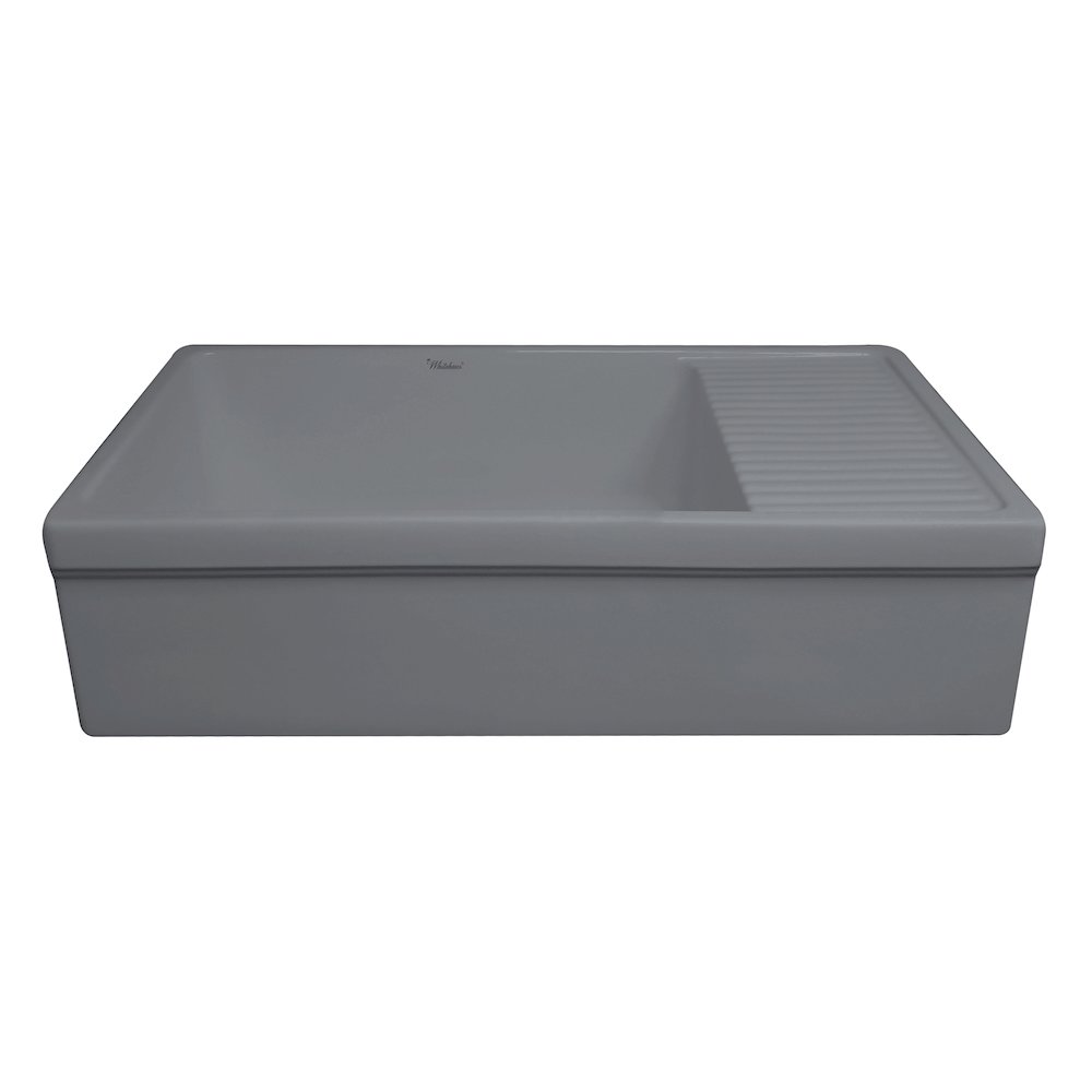 Farmhaus Quatro Alcove Large Reversible Matte Fireclay Kitchen Sink. Picture 3
