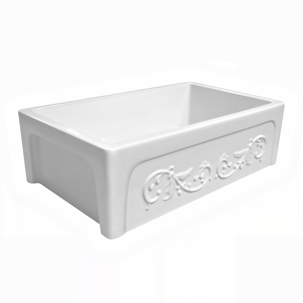 Glencove St. Ives 33" Front Apron Fireclay Sink. Picture 2