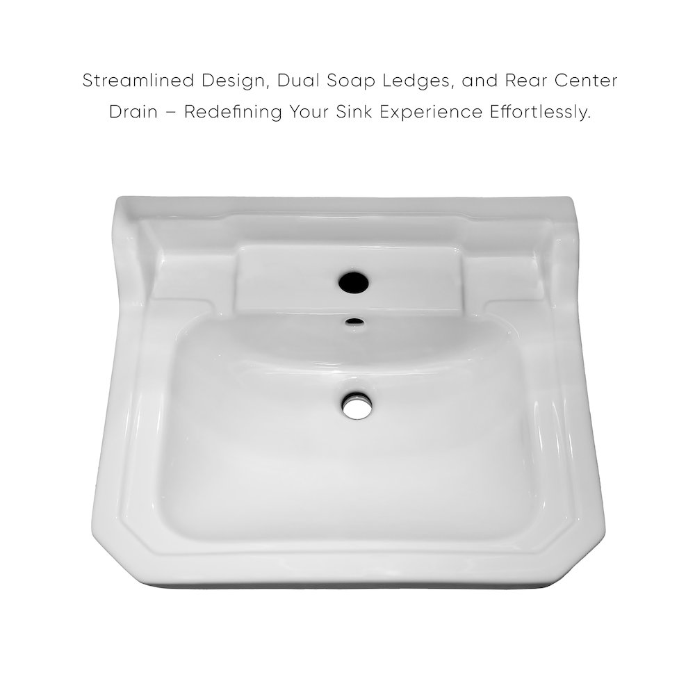Victoriahaus rectangular basin china console. Picture 5