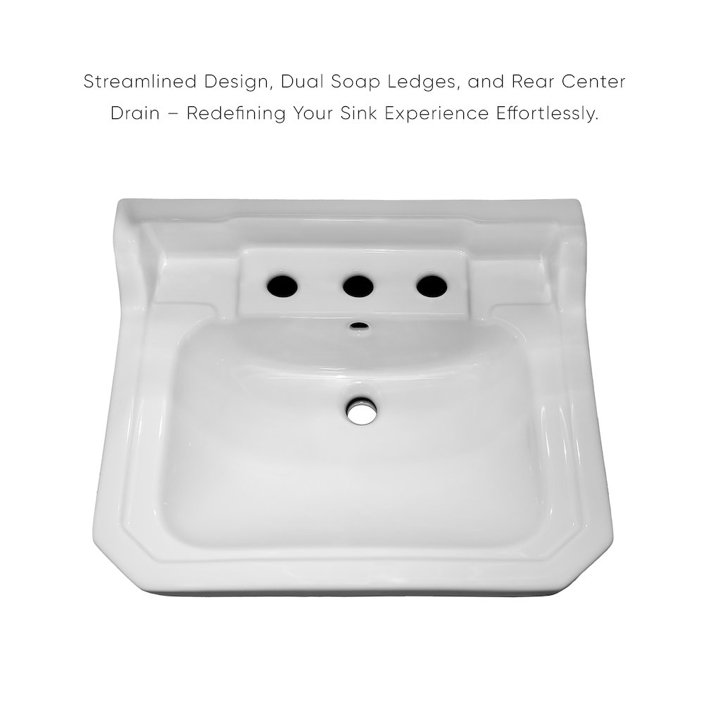 Victoriahaus rectangular basin china console. Picture 5