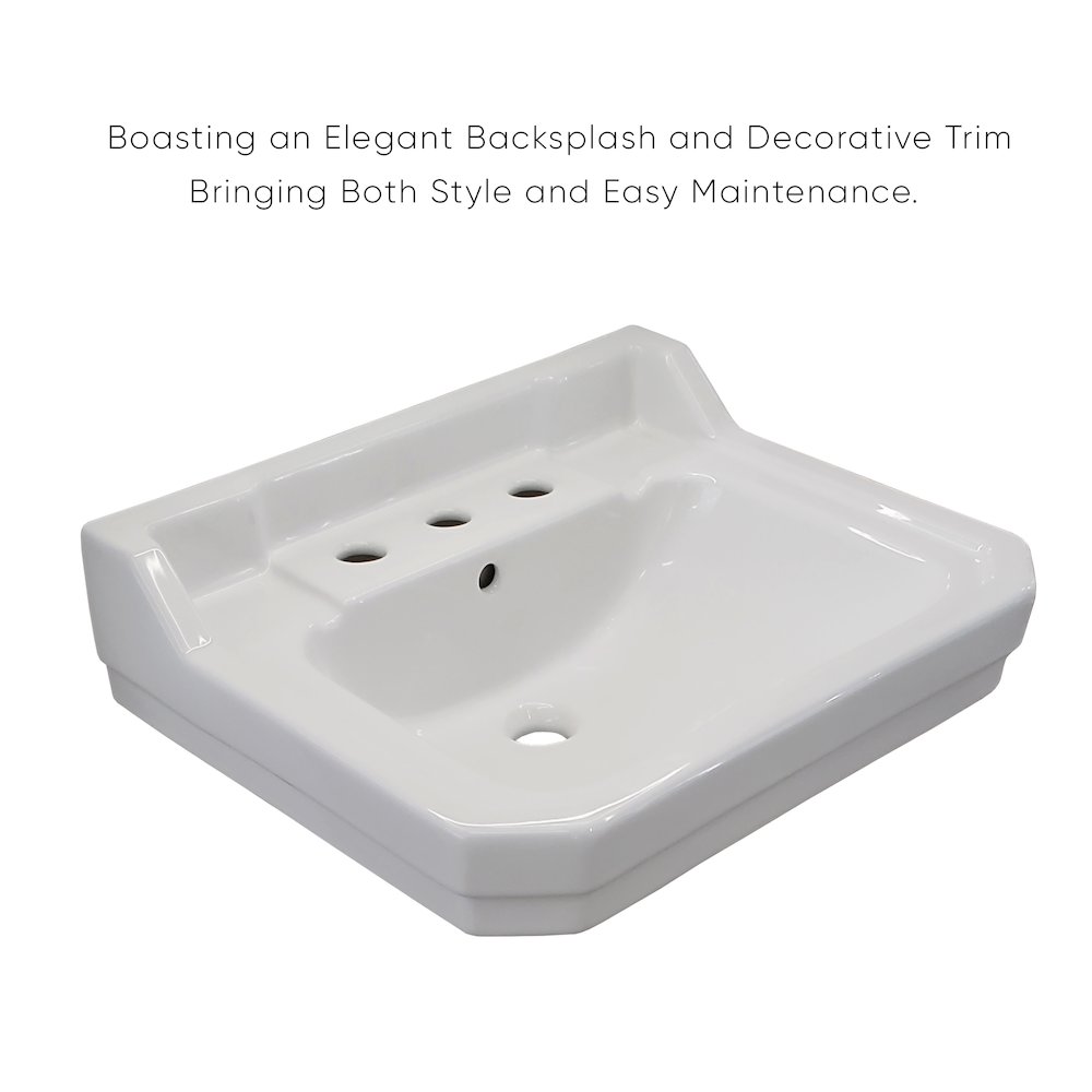 Victoriahaus rectangular basin china console. Picture 6
