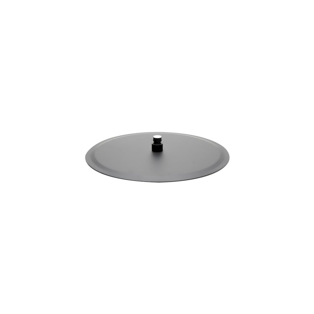 Matte Black Stainless Steel 16" Round Ultra-Thin Rain Shower Head. Picture 2