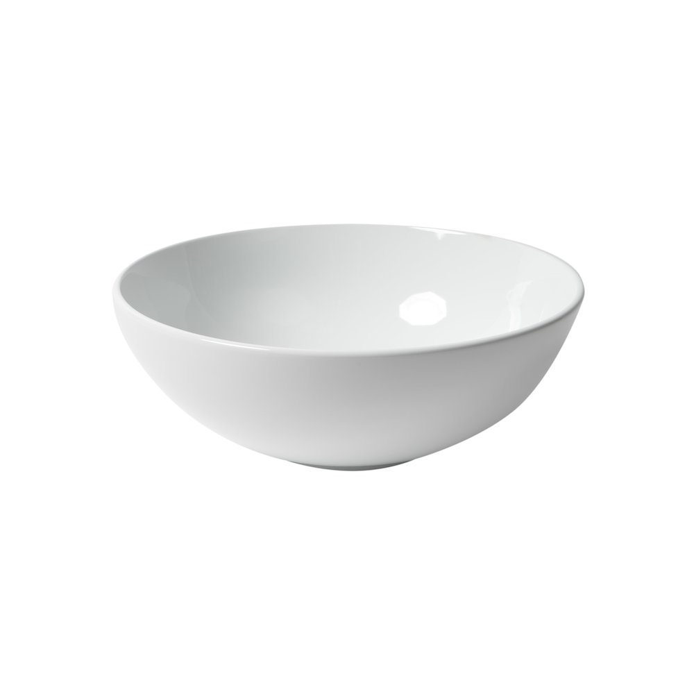White 15" Round Vessel Bowl Above Mount Ceramic Sink. Picture 8