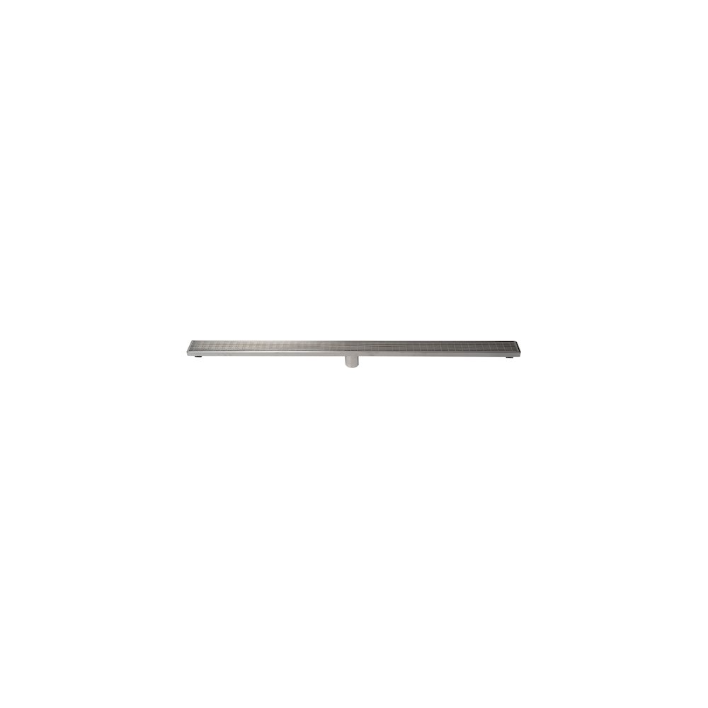 47" Stainless Steel Linear Shower Drain with Groove Lines. Picture 6