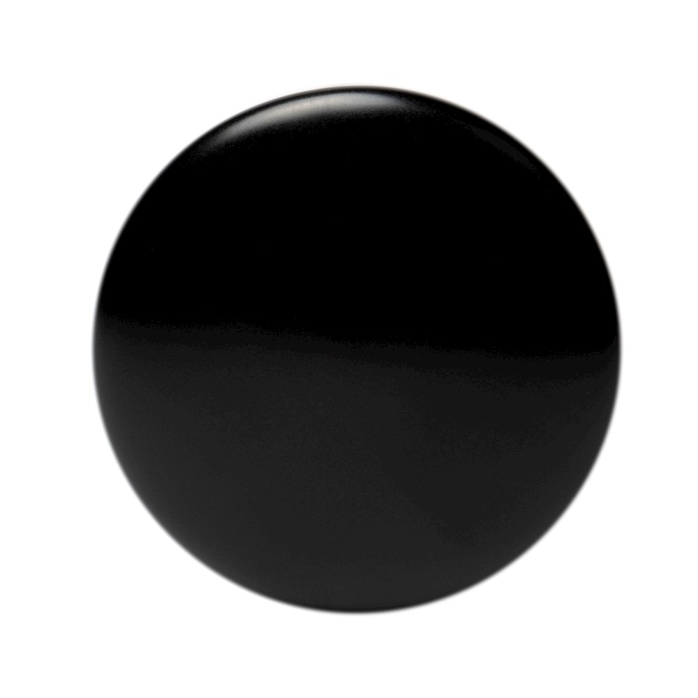Black Matte Ceramic Mushroom Top Pop Up Drain for Sinks with Overflow. Picture 5