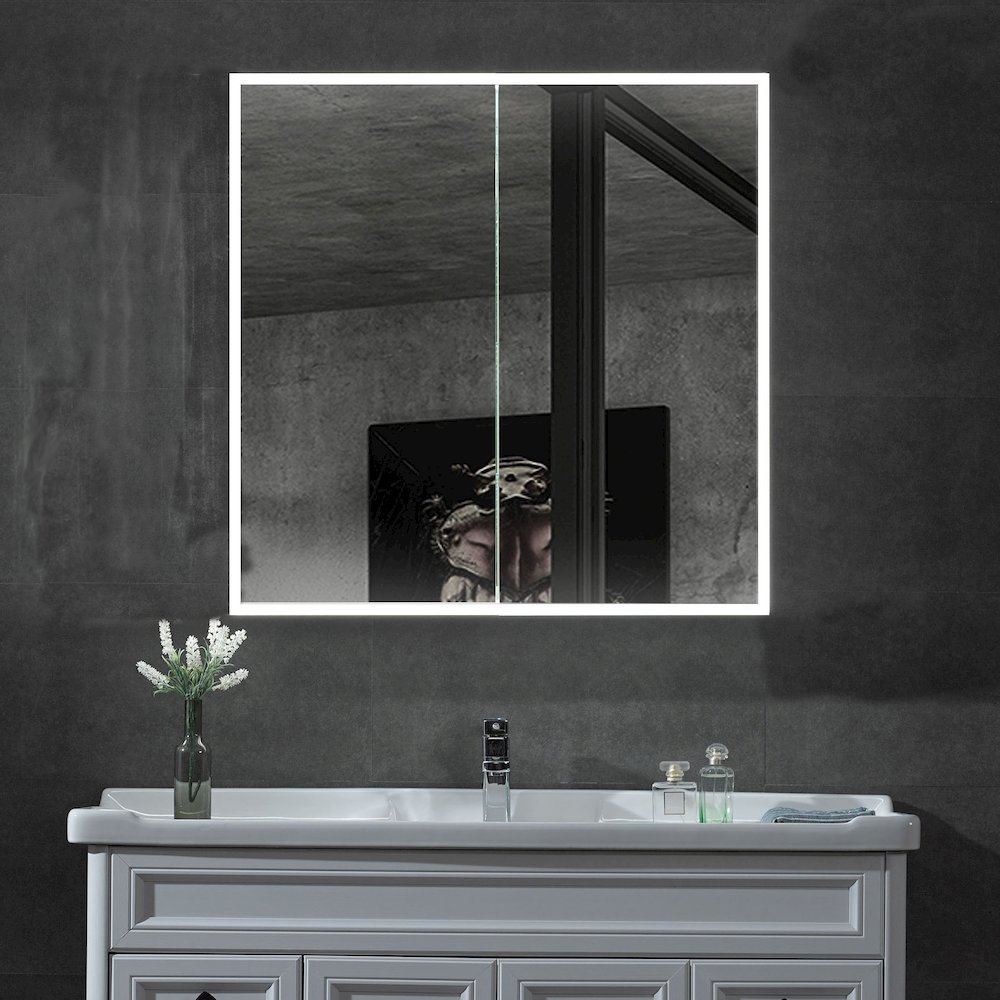 36" x 30" Double Door LED Light Medicine Cabinet. Picture 2