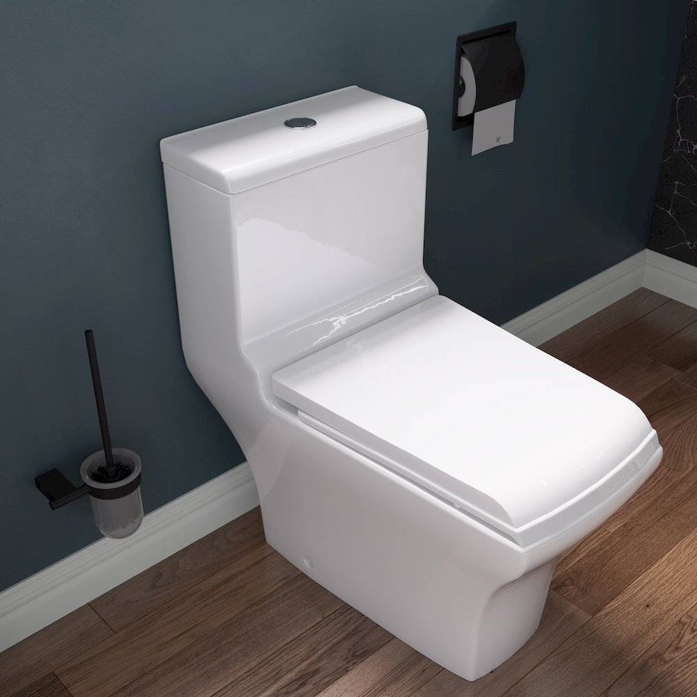 Black Matte Stainless Steel Recessed Toilet Paper Holder with Cover. Picture 8