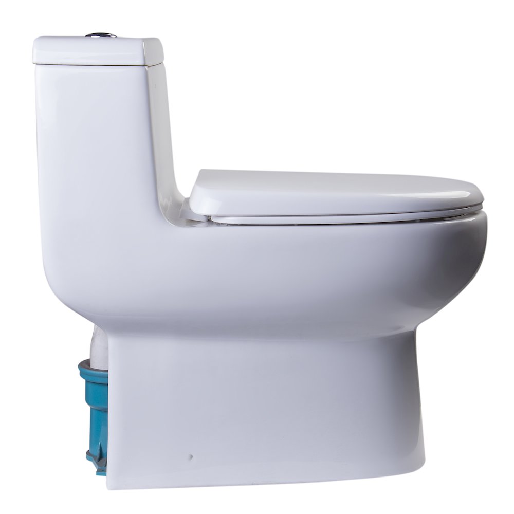 DUAL FLUSH ONE PIECE ECO-FRIENDLY HIGH EFFICIENCY LOW FLUSH CERAMIC TOILET. Picture 6
